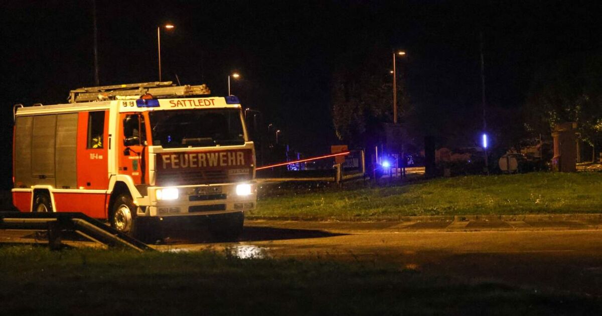 Forklift fire in a supermarket chain's warehouse in Sattledt
