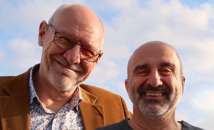 Die Radiomacher von "Sayjazz!": Alexander Spritzendorfer (l.) und Helmut Nowak. (Foto: privat)