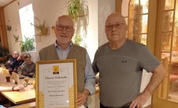 Imkerverein Waldhausen ehrte zwei langjährige Mitglieder