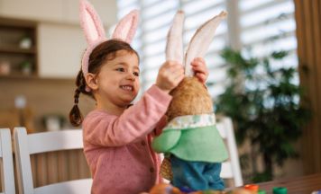 Kasperl auf Osterbesuch im Familienbundzentrum Katsdorf