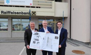 Die Raiffeisenbankstelle in Baumgartenberg wird umgebaut