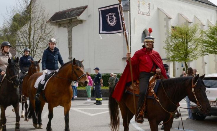 Der traditionelle Georgiritt in Saxen geht in die 35. Runde. (Foto: Rudolf Dornik)