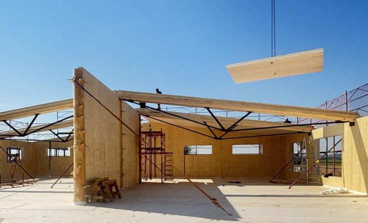 Nachhaltiges Fitnessprojekt öffnet Baustelle für Besucher. (Foto: Thoma Holz GmbH)