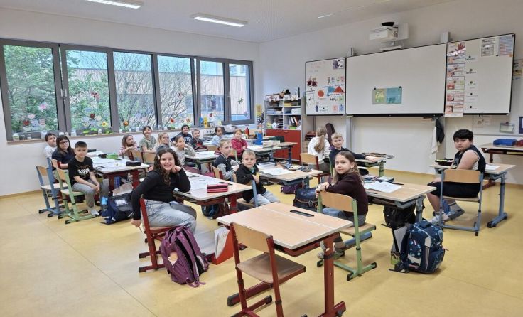 Große Freude über die erweiterten Räumlichkeiten in der Volksschule Perg. (Foto: VS Perg)