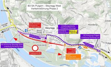 B3-Baustelle – Bauphase 2 bringt neue Umleitungen für Pendler