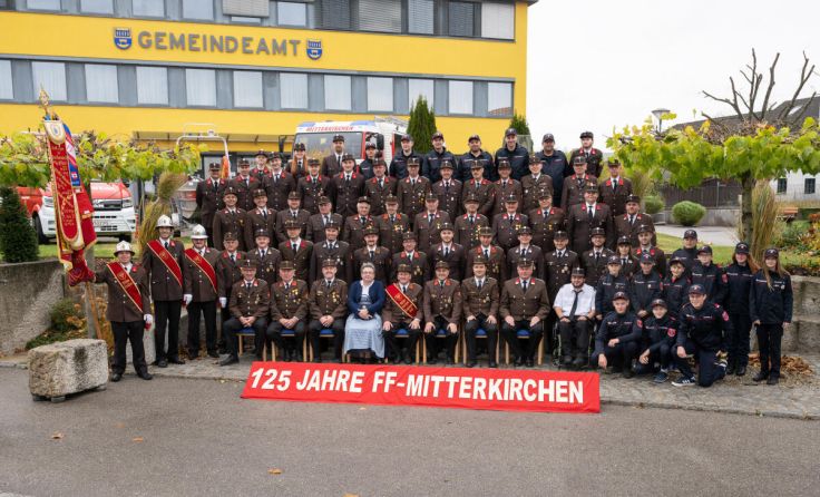 Die FF Mitterkirchen steht seit 125 Jahren im Dienste der Allgemeinheit. (Foto: FF Mitterkirchen)