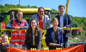 Großer Andrang beim Maiaufmarsch der SPÖ in Baumgartenberg
