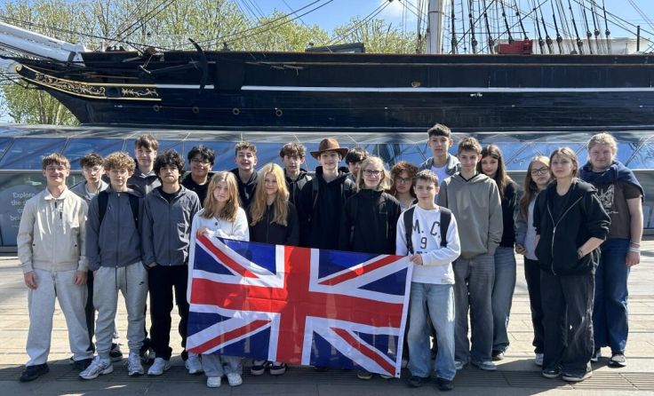 21 Schüler der vierten Klasse der Mittelschule Grein erkundeten London. (Foto: MS Grein)