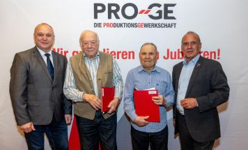 Produktionsgewerkschaft ehrte Mitglieder für ihre langjährige Treue