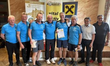 Windhaag bei Perg holte sich den Bezirksmeistertitel im Asphaltstockschießen
