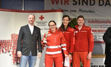 Katharina Mairhofer holte Gold beim 46. Sanitätshilfe-Landesbewerb des OÖ Roten Kreuzes