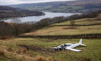 Flugzeugabsturz in der Nähe von Manchester