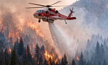 Zwei Tote bei Hubschrauberkollision bei Waldbrand in Griechenland
