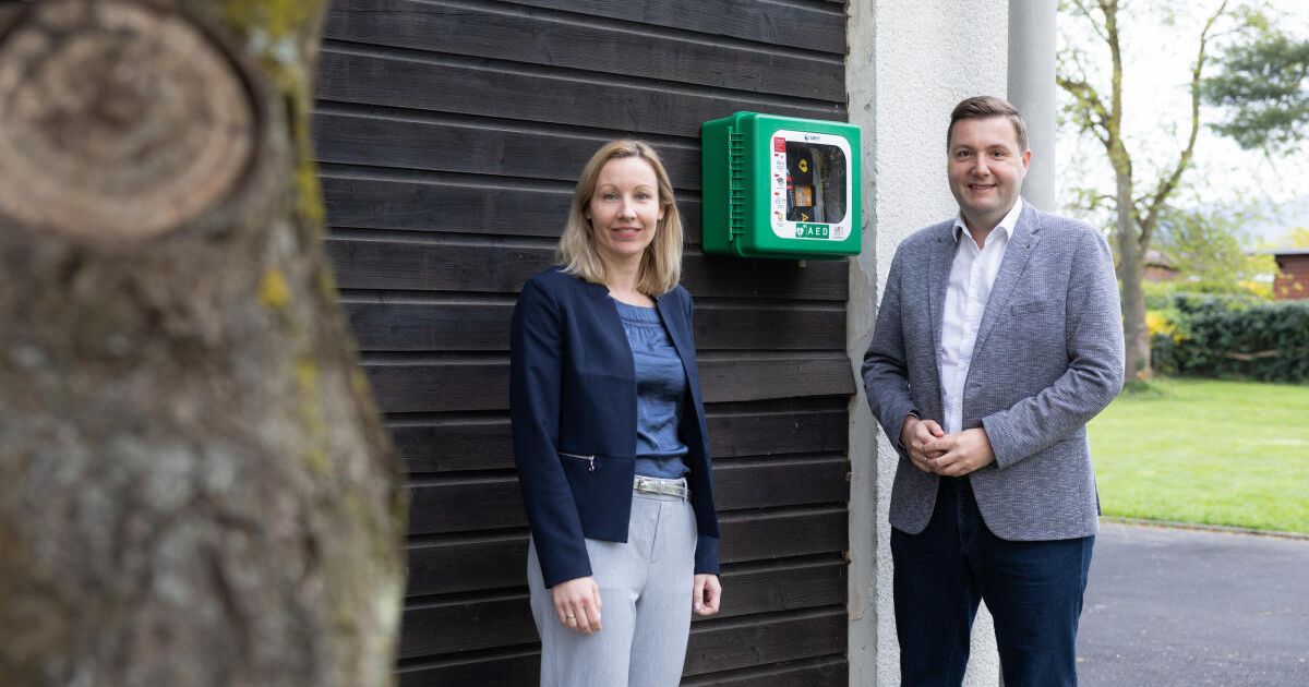 Neuer Defibrillator-Standort an der Laufstrecke Donaudamm Urfahr