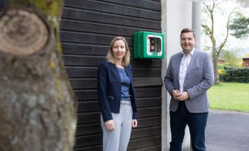 Neuer Defibrillator-Standort an der Laufstrecke Donaudamm Urfahr