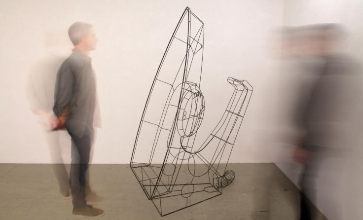 Das Kunstwerk ist zwei Meter groß. (Foto: Markus Moser)