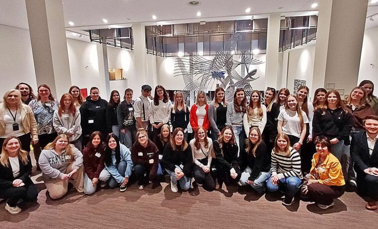 Die Klassen 2M und 2Z ABZ Salzkammergut in Brüssel (Foto: Hörmandinger)