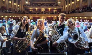 Feuerwehrmusikkapelle Langwies spielte im Wiener Konzerthaus