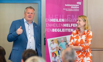 Hoher Besuch im Salzkammergut Klinikum Gmunden