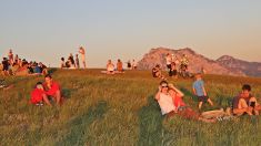 Impressionen von der partiellen Sonnenfinsternis vom Gmundnerberg