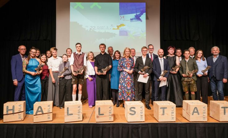 Gewinner der neun „Felix“-Trophäen (Foto: HTL Hallstatt)