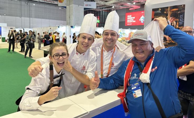 Sarah Schöftner, Hannes Sortsch, Marco Panhölzl und Oliver Sortsch (v. l.) (Foto: Armin Lenz)