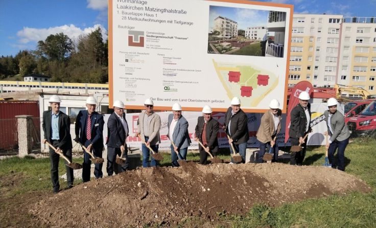 Spatenstich in Laakirchen (Foto: Traunseer)