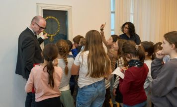 Linzer Volksschüler blickten hinter die Kulissen der Stadtpolitik