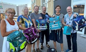 Volkshilfe Perg hilft mit gebrauchten Schultaschen