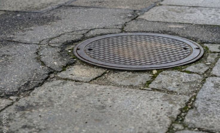 Der Fußgänger blieb im Kanalschacht stecken. (Symbolbild). (Foto: Loli/stock.adobe.com)