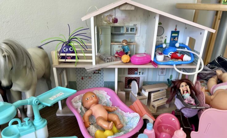 Zahlreiche Artikel warten auf neue Besitzer beim Kinderartikel-Basar in Linz-St. Peter. (Foto: fz)