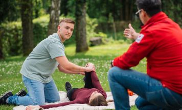 Rotes Kreuz übt Erste Hilfe dort, wo sie gebraucht wird