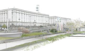 Baustart für neue Lentos-Rampe in Linz