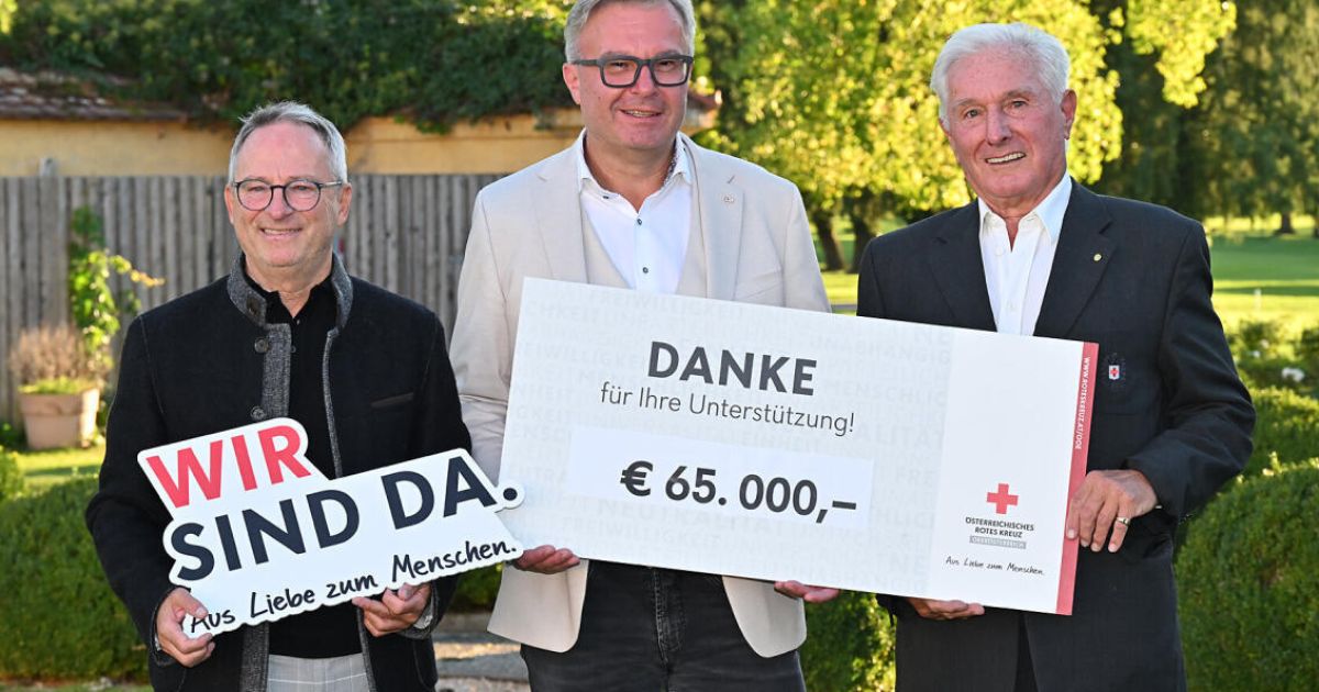 Upper Austrian Red Cross raises €65,000 for people in need at golf ...