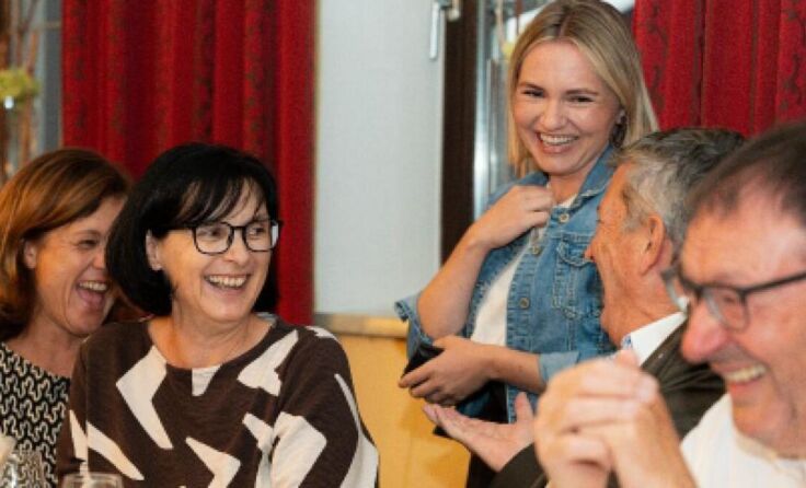 Astrid Zehetmair bei der Versammlung (Foto: OÖVP Bezirk Eferding)