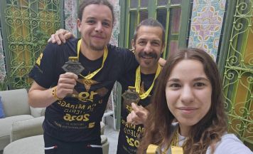 Frahamer Familie lief durch die Sahara in Tunesien