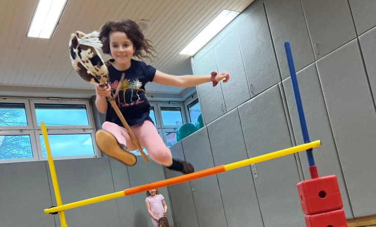 Hürden beim Hobby Horsing (Bildrechte: OÖ Familienbund)