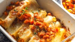 Kürbis-Canneloni mit Bulgur