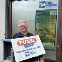 BRAUNAU. 1x100-Euro-Gutschein von der Fussl Modestraße