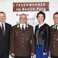 Helmut Knoll als Perger Abschnitts-Feuerwehrkommandant wiedergewählt