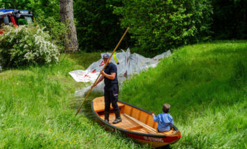 Auch Übungen auf dem Wasser wurden gezeigt. (Foto: Rene Oberhuemer)