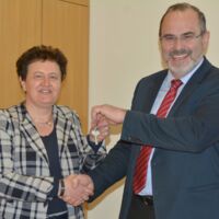 Schlüsselübergabe in der Technischen Fachschule Haslach