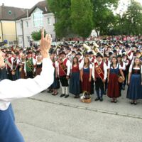 500 Musiker aus 15 Kapellen läuteten das nächste Bezirksmusikfest ein