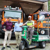 Neues Mini-Müllbobil für die Linzer Innenstadt
