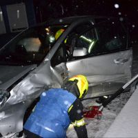Schneefall forderte Unfall mit Verletzten