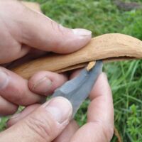 Steinzeitliche Messer selbst herstellen