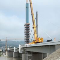 Erster Bypass der VOEST-Brücke auf der Zielgeraden