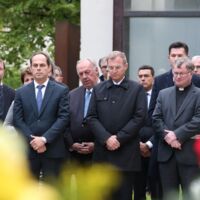 Landeshauptmann Thomas Stelzer bei Gedenkfeier in Schloss Hartheim: