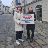 Vom Glücksengerl in Linz überrascht