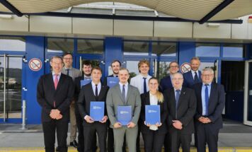 Die Klasse 7KBMB der KTLA (Kremstaler Technische Lehrakademie), Fachrichtung Maschinenbau, am Linzer Technikum (Foto: Linzer Technikum)